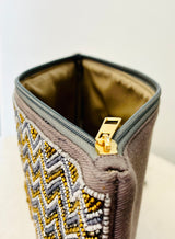 Monochrome Beaded Mati Pouch