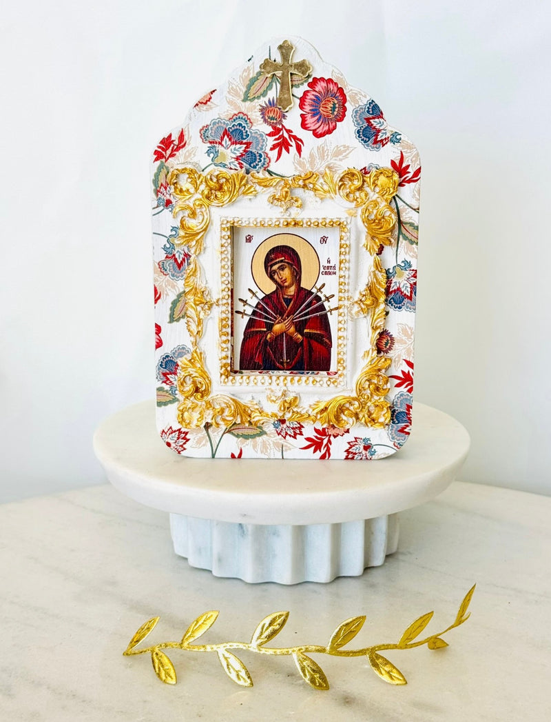 Panayia with Seven Swords Icon