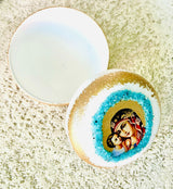 Trinket Dish With Virgin Mary And Jesus