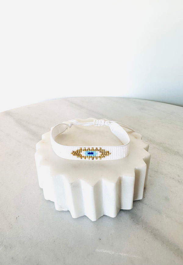 Mati Beaded Adjustable Bracelet