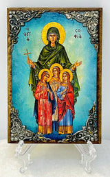 Saint Sophia and her 3 Daughters Icon