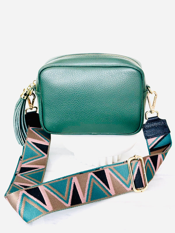 Handmade Greek Leather Bag - Green