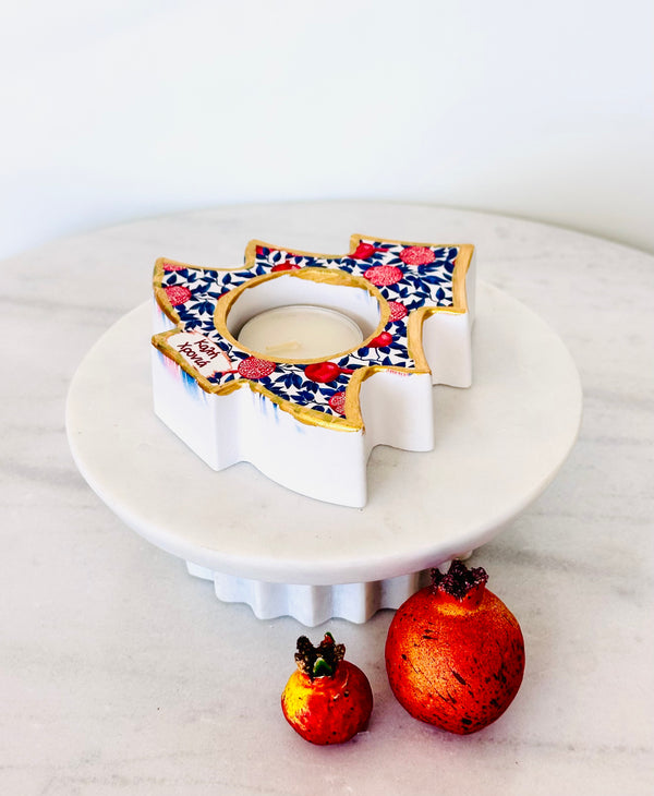 Greek Wishes Pomegranate Tea-Light Holder - PRE-ORDER