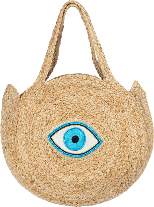 Beaded Mati Rattan Shoulder Bag