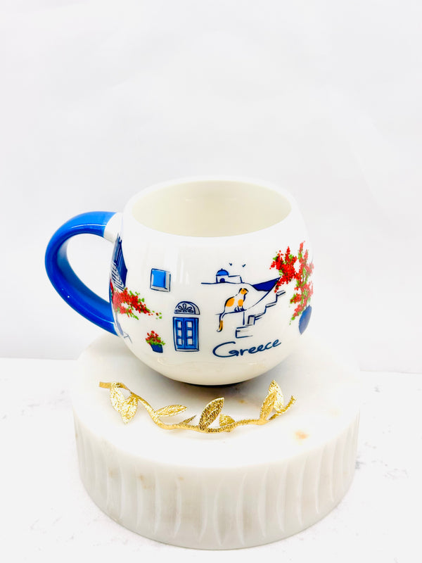 Greek Island Round Mug