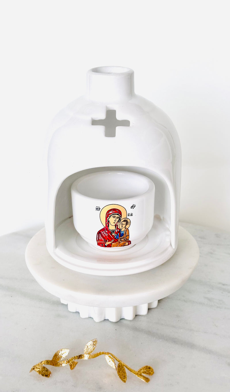 Large Dome Candili - White
