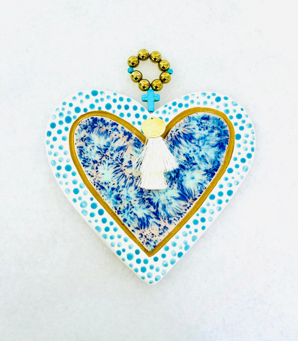 Ceramic Heart Decor - Multi