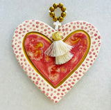 Ceramic Pink Heart Decor