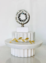 Greek Wishes Marble Decor with Olive Branch