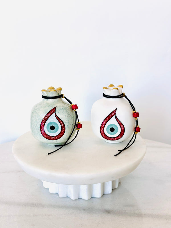 Red & Turquoise Mati Pomegranate - Mini