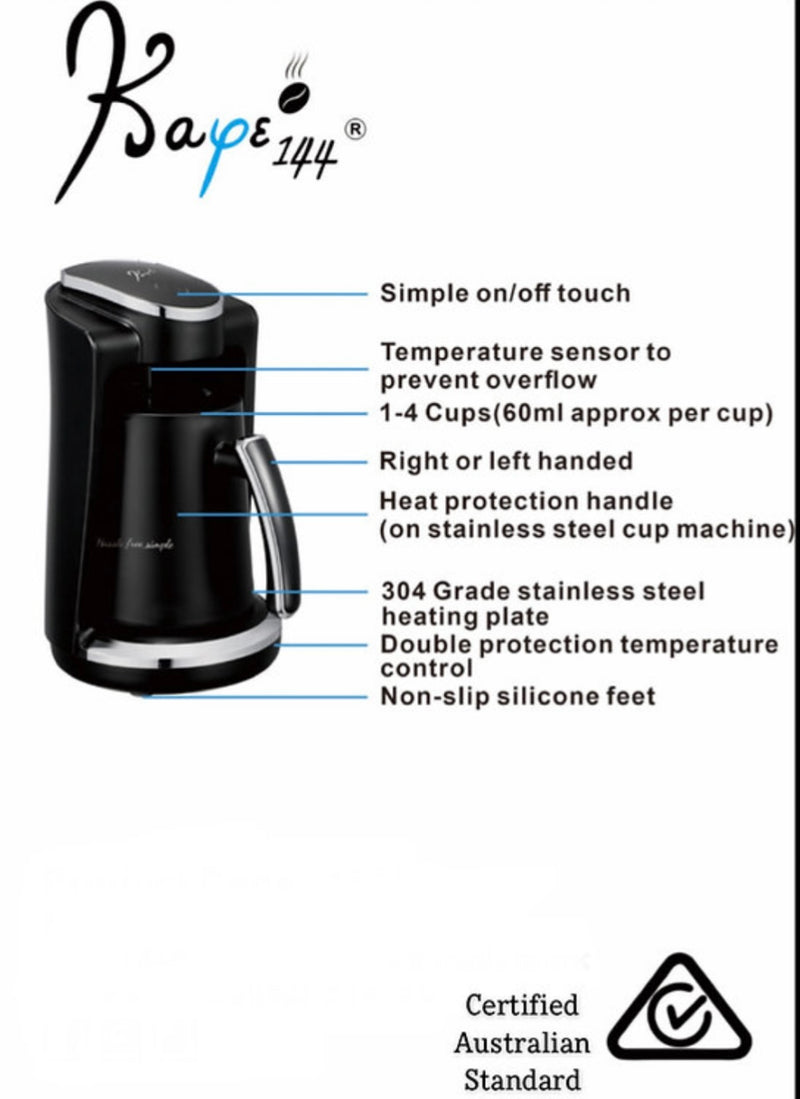 Automatic Greek / Turkish Coffee Machine Stainless Steel Brewing Cup