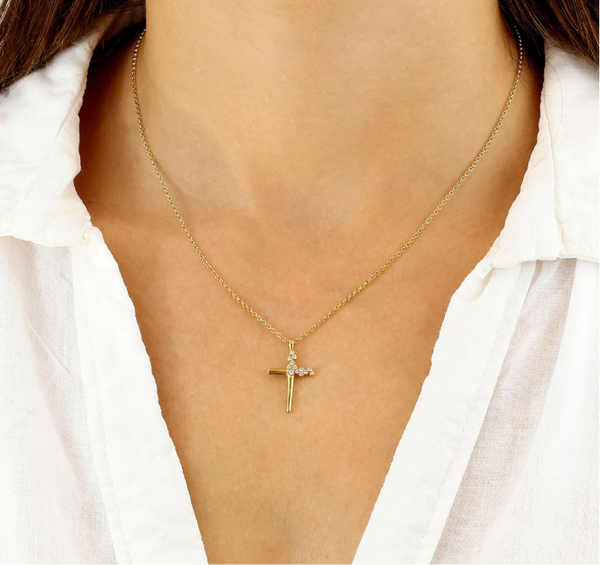 Sofia Gold Cross Necklace