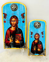 Jesus Christ Icon - Blue