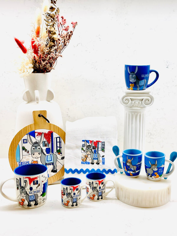 Donkey and Cat Kalimera Pot Holder