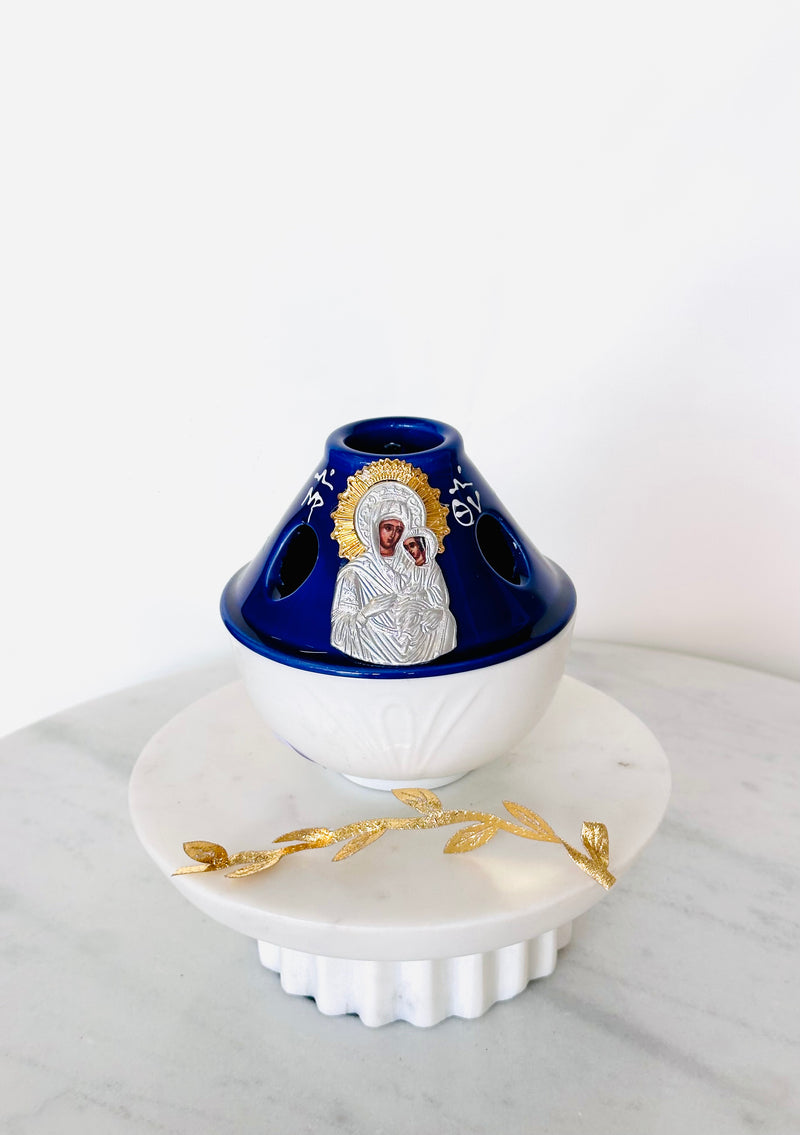 Blue & White Dome Candili - Style A