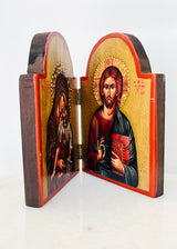 Panayia & Jesus Book Icon - Gold