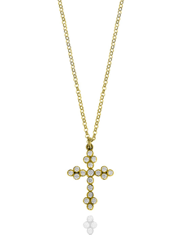 Stella Gold Cross Necklace