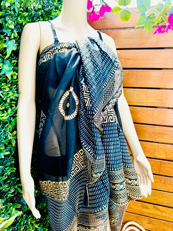 Black & Gold Sarong