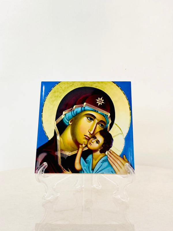 Panayia and Jesus Tile - Small