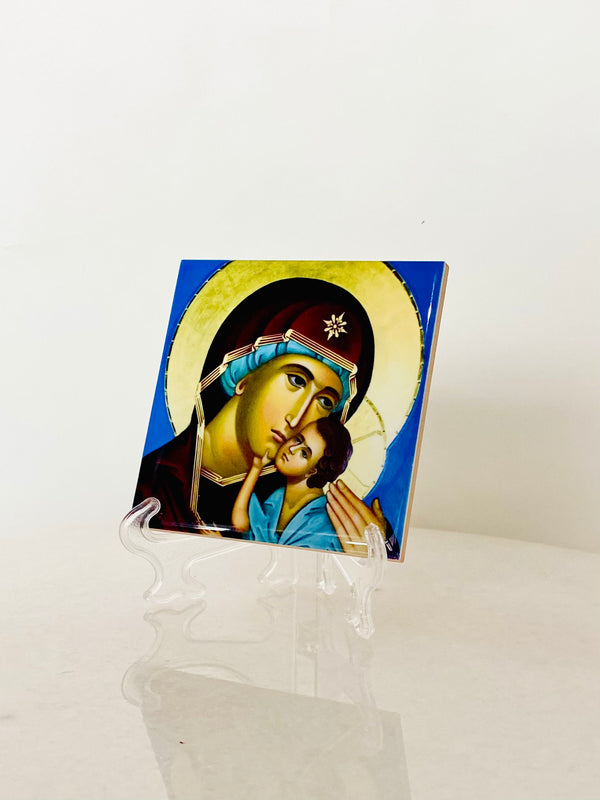 Panayia and Jesus Tile - Small