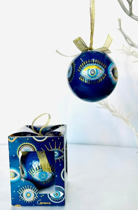Christmas Bauble - Navy Mati