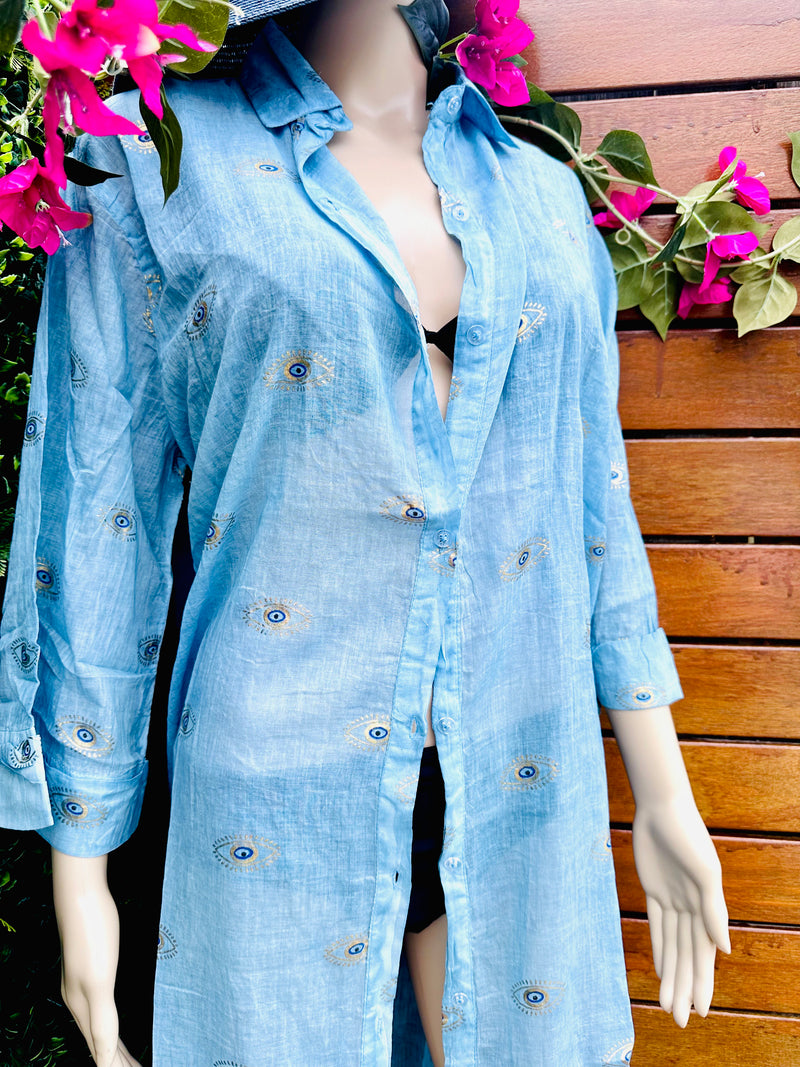 Classic Mati Beach Shirt Kaftan