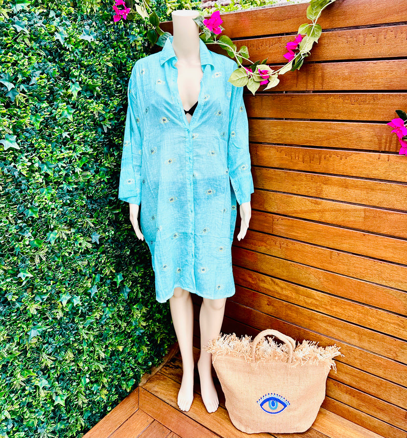 Classic Mati Beach Shirt Kaftan