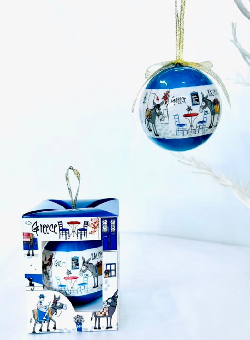 Christmas Bauble - Donkey’s In Greece