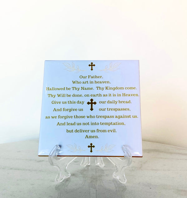 Lord's Prayer Tile in English