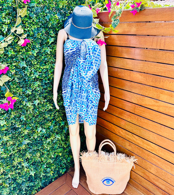 Mediterranean Blue Sarong