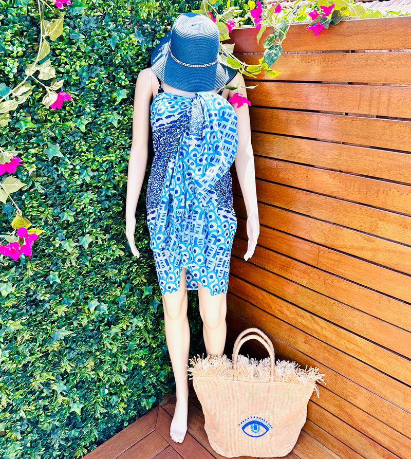 Mediterranean Blue Sarong