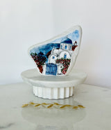 Hand-Painted Greek Island Marble Decor