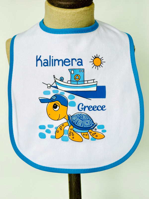 Kalimera Turtle Baby Bib