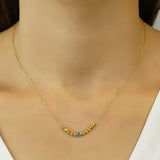Beaded Gold Mati Necklace