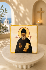 Saint Paisios Marble Icon - PRE-ORDER