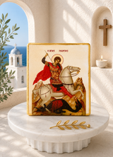 Saint George Marble Icon - PRE-ORDER