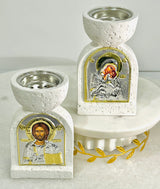 Panayia & Jesus Incense Burner Tealight - Dual Purpose