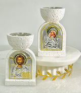 Panayia & Jesus Incense Burner Tealight - Dual Purpose