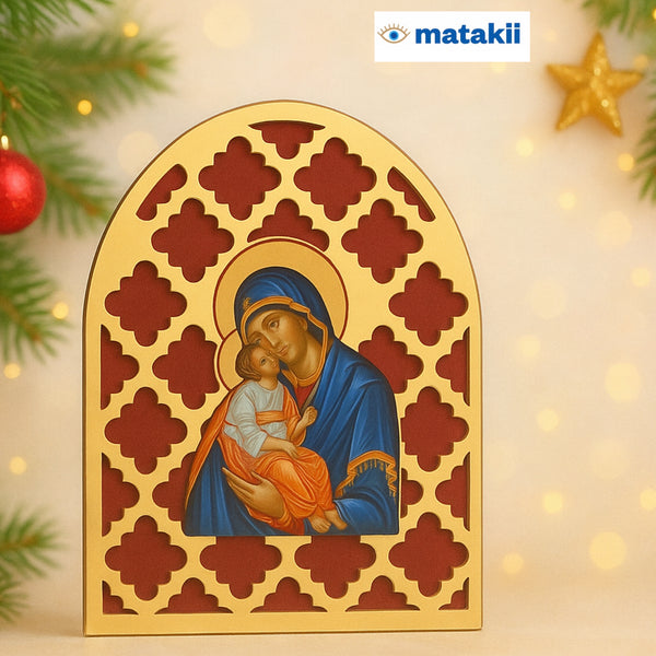 Panayia and Baby Jesus Icon - PRE-ORDER