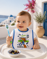 Greek Baby Boy Bib