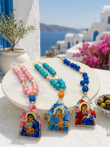 Panayia and Jesus Hanging Charm