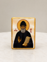 Saint Paisios Marble Icon