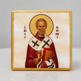 Saint Nicholas Marble Icon