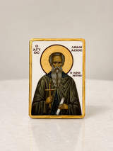 Saint Athanasios Small Marble Icon