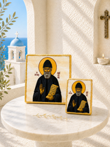 Saint Paisios Marble Icon