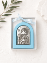 Kids Silver Panayia & Jesus Icon