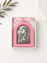 Kids Silver Panayia & Jesus Icon