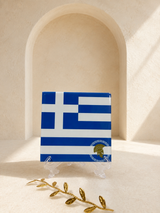 Greek Flag Tile - Sparta or Tsolia