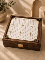 Handcrafted Greek Key Chess Set