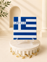 Greek Flag Tile Decor